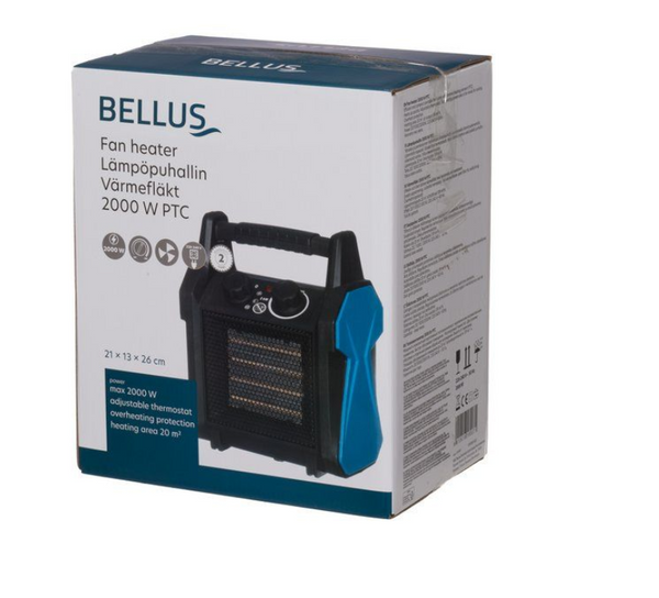 Bilde av Bellus Varmeblser 2000 W PTC